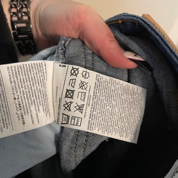 Mango MNG Denim Womens Blue Dark Wash High Rise Ankle Mom Jeans Size 4 - Picture 6 of 8